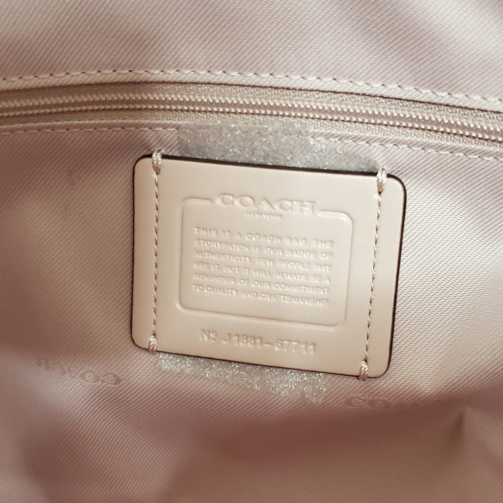 Coach Grain Leather Drew Satchel Pink Blossom - Picture 7 of 8